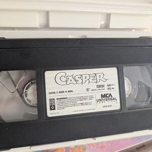Universal Casper VHS Tape - Black and White Label